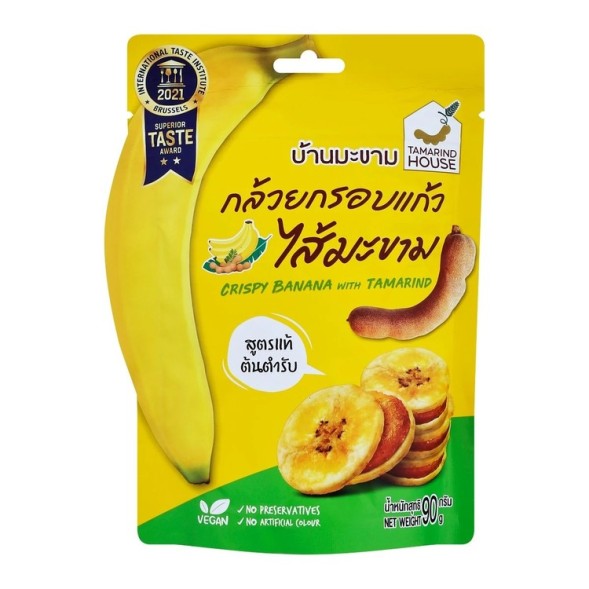Tamarind House Crispy Banana Chips with Tamarind Jam 90 g.