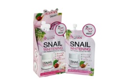 (УПАКОВКА 6 ШТ) Увлажняющий улиточный крем для лица от Le&amp;#039; Skin, Snail Whitening Moisture Face Cream, 8 мл