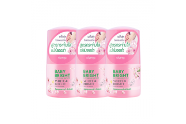 Натуральный дезодорант-сыворотка Baby Bright White and Bright Сакура без спирта для кожи подмышек 50 мл ? 3 шт