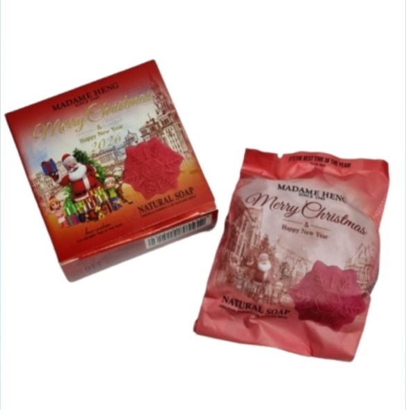 Новогоднее мыло Madame Heng Merry Christmas с ароматом розы 110 гр