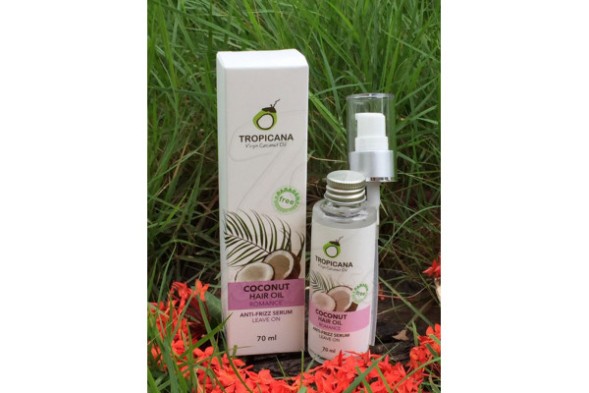 Сыворотка для волос на основе кокосового масла «Романтика» от Tropicana Oil, Coconut Hair Oil Romance Anti-Frizz Serum Leave On, 70 мл