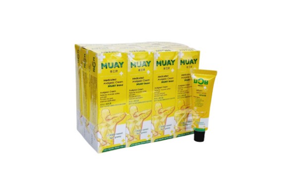 (УПАКОВКА 12 ШТ) Обезболивающая и разогревающая мазь от NAMMAN MUAY Medicated Analgesic Cream 30 гр