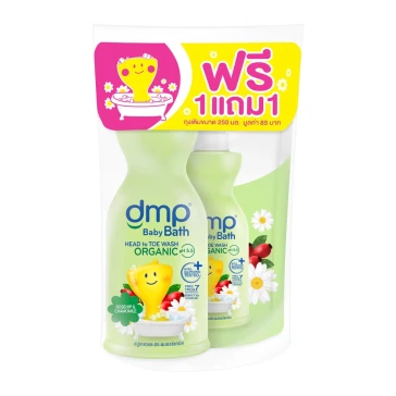 Детский гель для купания DMP с шиповником и ромашкой Organic pH 5.5 480 мл + 250 мл
