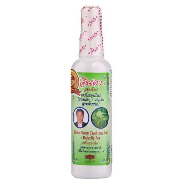 Травяной лосьон против выпадения волос c Mee leaf и мотыльковым горошком от Jinda, Hair lotion fresh Mee leaf &amp;amp; butterfly pea, 120 мл