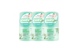 Натуральный дезодорант-сыворотка Baby Bright White and Firm Зелёный Чай без спирта для кожи подмышек 50 мл ? 3 шт