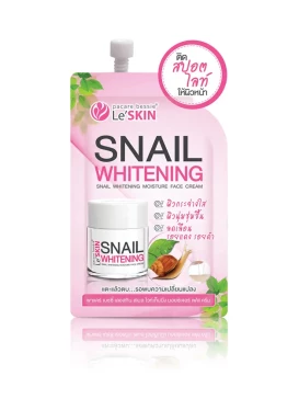 Увлажняющий улиточный крем для лица от Le&amp;#039; Skin, Snail Whitening Moisture Face Cream, 8 мл
