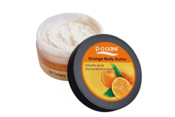 Увлажняющий и питательный крем баттер для тела PO CARE с ароматом Апельсина 250 гр