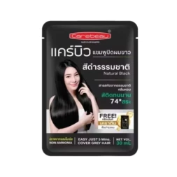 Шампунь краска для закрашивания седины Carebeau Черный 30 мл