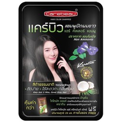 Шампунь краска для закрашивания седины Carebeau Черный 30 мл 