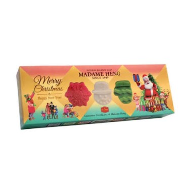 Новогоднее мыло Madame Heng Merry Christmas набор в коробке 110 гр x 3 шт