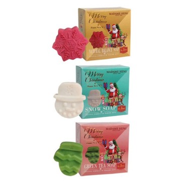 Новогоднее мыло Madame Heng Merry Christmas набор в коробке 110 гр x 3 шт