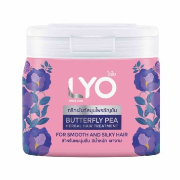 Восстанавливающая маска для волос с анчаном LYO Butterfly Pea Herbal Hair Treatment, 200 мл