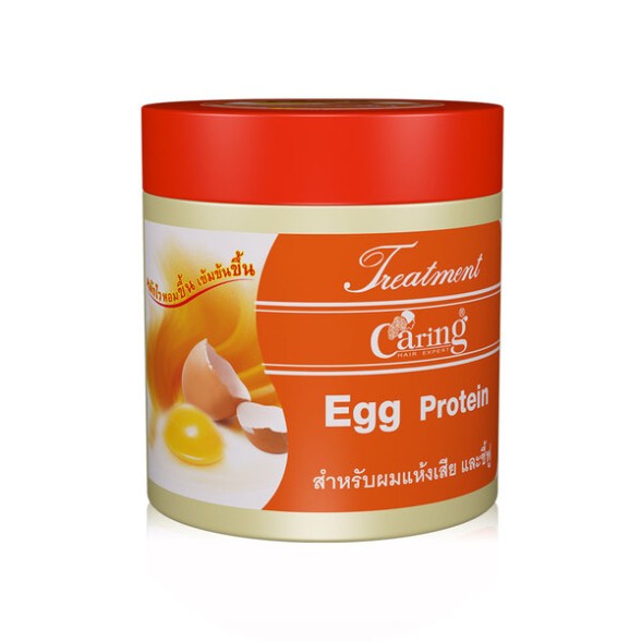 Маска для сухих волос с яичным протеином и коллагеном от Caring, Treatment Egg Protein, 250 мл