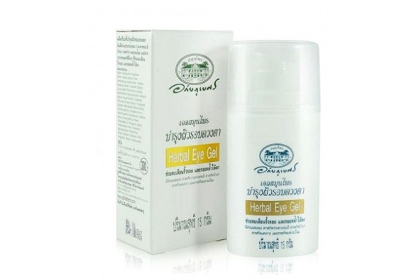Травяной гель для глаз с экстрактами Алоэ, Центеллы, Эмблики и огурца от Abhai Herb, Herbal Eye Gel, 15 гр