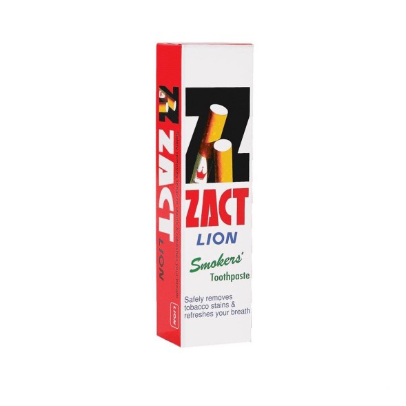 Зубная паста для курильщиков отбеливающая Zact Lion Smokers 160 гр