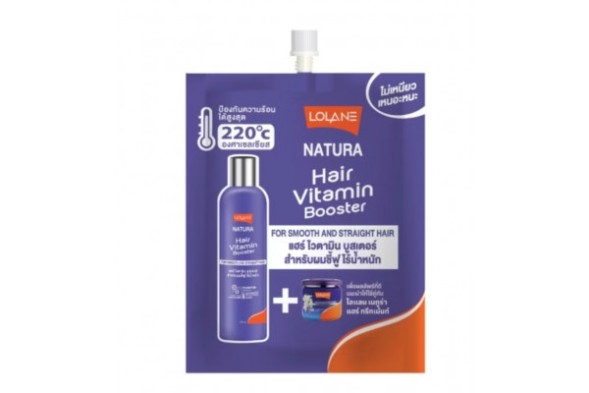 Витаминный бустер для выпрямления волос Lolane Natura Hair Vitamin Booster 20 мл