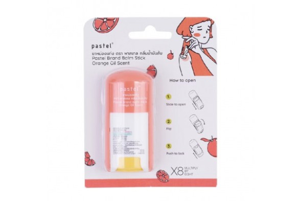Бальзам в стике с ароматом Апельсинового масла Pastel Brand Balm Stick Orange oil scent 6 гр