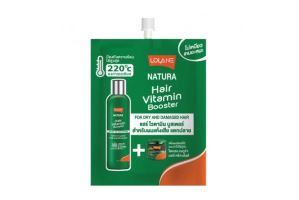 Витаминный бустер для сухих и повреждённых волос с секущимися кончиками от Lolane Natura Hair Vitamin Booster 20 мл