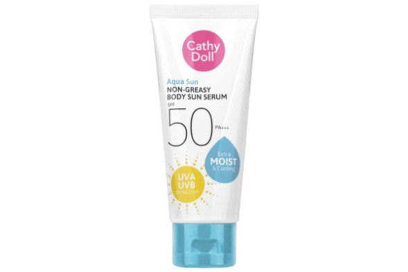 Легкая солнцезащитная сыворотка для тела от Cathy Doll Aqua Sun Non Greasy Body Sun Serum SPF50 PA+++ 138 ml