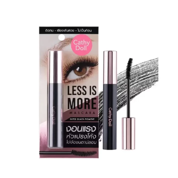 Удлиняющая и объёмная черная тушь Cathy Doll Less Is More, 8 г