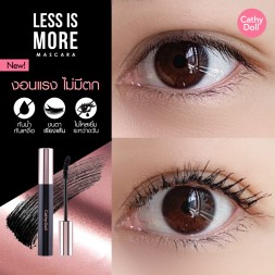 Удлиняющая и объёмная черная тушь Cathy Doll Less Is More, 8 г