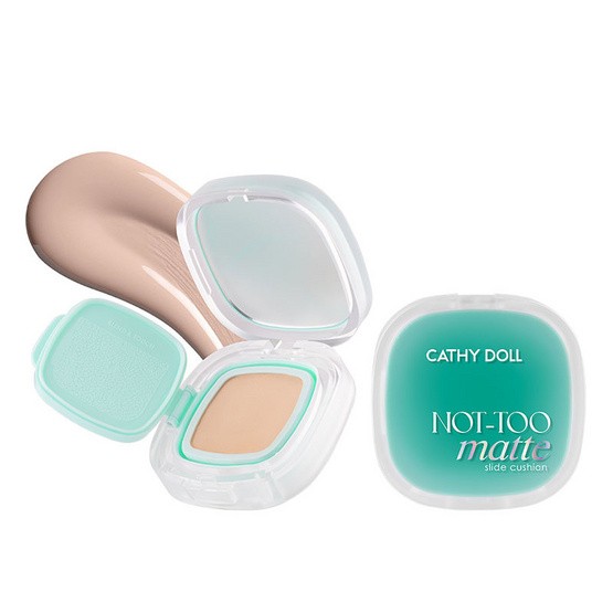 Кушон Cathy Doll Not To Matte SPF50+ PA++++ 03 Medium Beige, тональное средство с матовым финишем, 12 г 