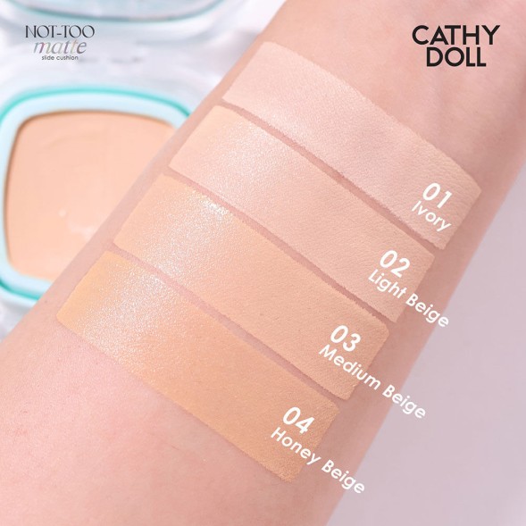 Кушон Cathy Doll Not To Matte SPF50+ PA++++ 03 Medium Beige, тональное средство с матовым финишем, 12 г 