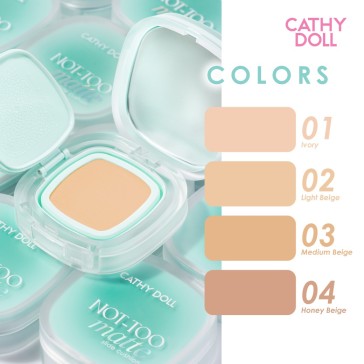 Кушон Cathy Doll Not To Matte SPF50+ PA++++ 03 Medium Beige, тональное средство с матовым финишем, 12 г 