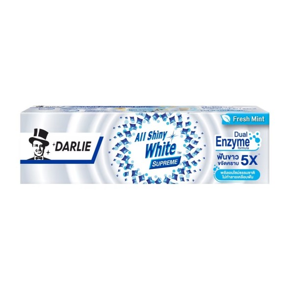 Зубная паста для отбеливания зубов свежая мята от Darlie All Shiny White Supreme Enzyme Fresh Mint 60 g
