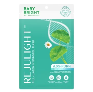 Гидрогелевая маска для Сияния и Омоложения лица Baby Bright 0.5% PDRN Fill-Lagen Hydrogel Mask 20 гр