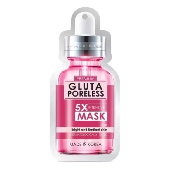 Тканевая маска Rojukiss Gluta Poreless 5X Mask с глутатионом 25 мл