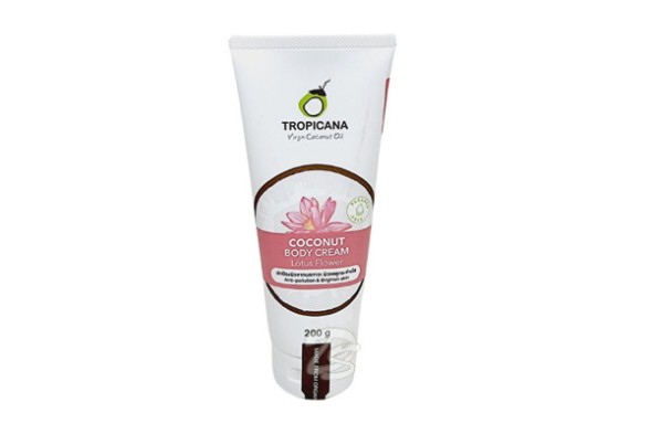 Крем для тела &amp;quot;Цветок лотоса&amp;quot; без парабенов Tropicana Coconut Body Cream Lotus Flower 200 гр