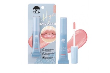 Мгновенно увлажняющая маска для губ с гиалуроновой кислотой для придания блеска от THA BY NONGCHAT HYA PLUMPER LIP MASK 6G #01 NUDE PEACH 6 g