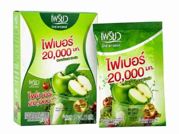 Preaw Mix Powder пищевые волокна 20,000 мг с порошком из 10 овощей, 26 г × 6 саше (156 г)