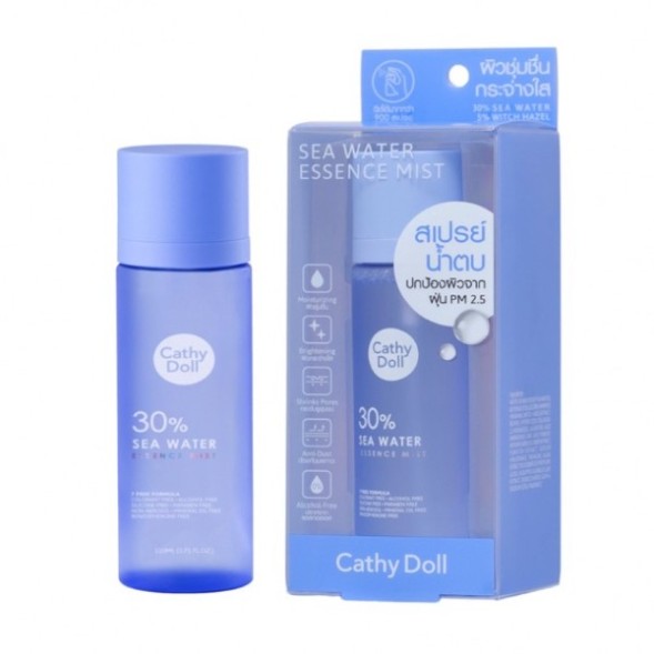 Минеральный спрей с глубоководной водой для увлажнения кожи от Cathy Doll 30% Sea Water Essence Mist 110 ml