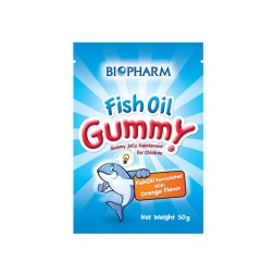 Жевательный мармелад рыбий жир "Омега 3" с апельсиновым вкусом Biopharm 50 гр