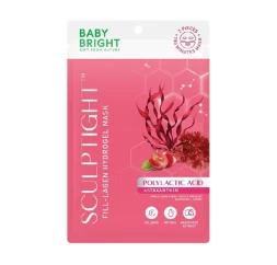 Гидрогелевая маска для Упругости, Сияния и Молодости кожи Baby Bright Sculptight Astaxanthin Fill-Lagen Hydrogen Mask 20 гр