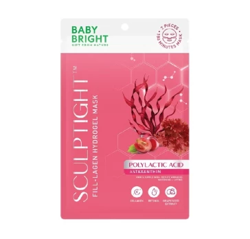 Гидрогелевая маска для Упругости, Сияния и Молодости кожи Baby Bright Sculptight Astaxanthin Fill-Lagen Hydrogel Mask 20 гр