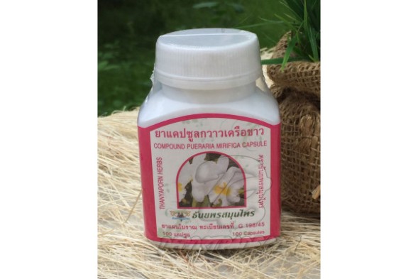 Капсулы для женского здоровья с Пуэрария Мирифика от Thanyaporn Herbs, Compound Pueraria Mirifica, 100 капсул