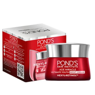 Антивозрастной ночной крем для лица Pond&amp;#039;s Night Cream Age Miracle Hexyl-Retinol 45 мл
