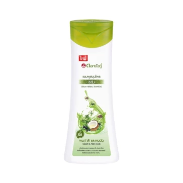 Шампунь для волос с природными экстрактами и сывороткой от Dok Bua Ku Serum Herbal Shampoo 200 ml