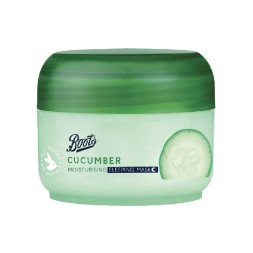 Ночная увлажняющая ночная маска для лица с экстрактом огурца, Boots Cucumber Moisturizing Sleeping mask 100 мл