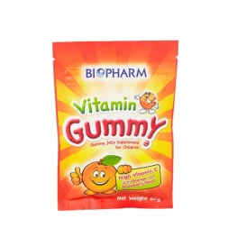 Жевательный мармелад &amp;quot;Витамин С&amp;quot; со вкусом апельсина и клубники Biopharm 60 гр