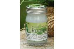 Белый (детский) тайский бальзам с лемонграссом от Cher-Aim Brand, White Balm, 65 гр