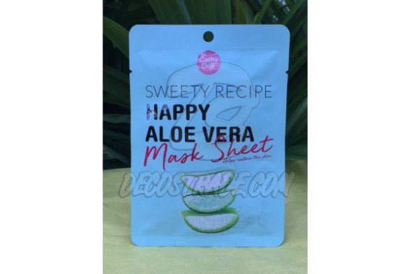 Успокаивающая тканевая маска с Алоэ от Cathy Doll, «Sweety Recipe» Happy Aloe Vera Mask Sheet, 25 гр