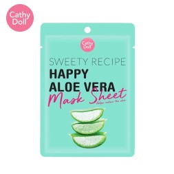 Успокаивающая тканевая маска с Алоэ от Cathy Doll, «Sweety Recipe» Happy Aloe Vera Mask Sheet, 25 гр