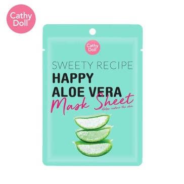 Успокаивающая тканевая маска с Алоэ от Cathy Doll, «Sweety Recipe» Happy Aloe Vera Mask Sheet, 25 гр