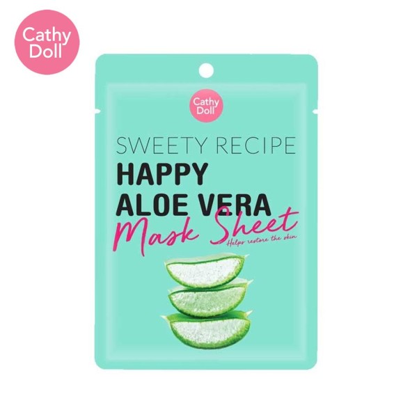 Успокаивающая тканевая маска с Алоэ от Cathy Doll, «Sweety Recipe» Happy Aloe Vera Mask Sheet, 25 гр