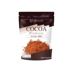 100% Какао-порошок, премиум-формула KC Interfoods Premium Cocoa Powder 100% 400 g