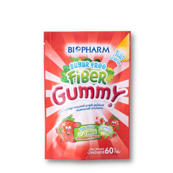 Жевательный мармелад &amp;quot;Клетчатка&amp;quot; со вкусом клубники без сахара Biopharm 60 гр